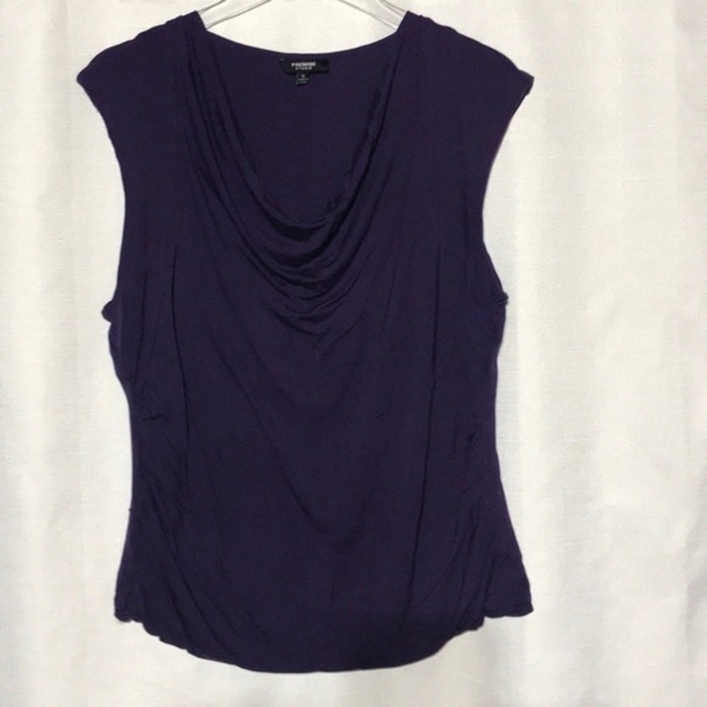 Premise Deep Purple Drape Blouse